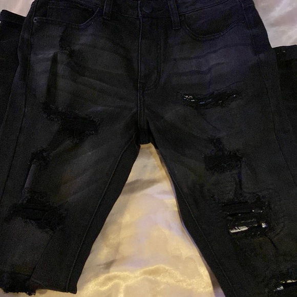Zebra striped black Fashion Nova jeans, New & Never worn - Picture 3 of 4